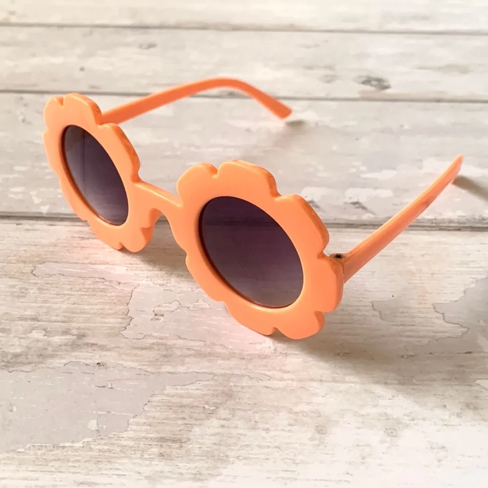 GapKids Flower Sunglasses Neon Orange Gap Brand Kids Toddler Glasses NEW